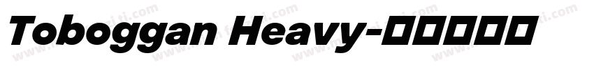 Toboggan Heavy字体转换